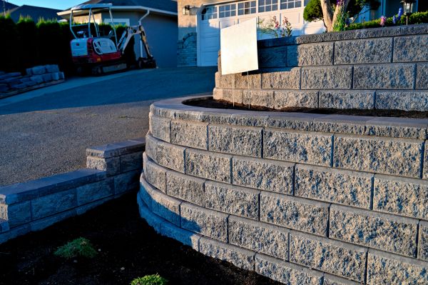 Stone Retaining Wall Repair in Matthews