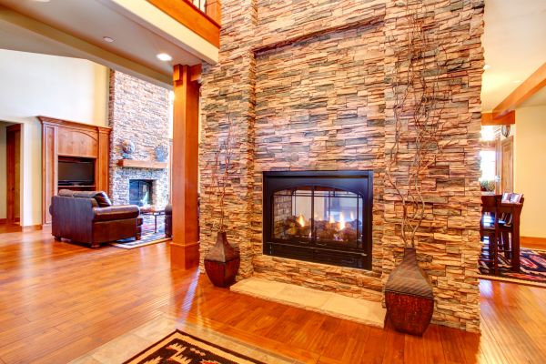 Stone Hearth Installation in Matthews