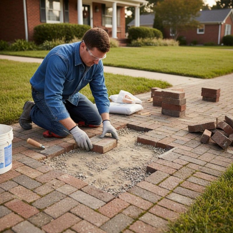 Brick Flatwork Repair